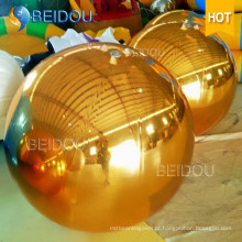 Evento de casamento Stage bolas de espelho decorativas Gold Mini Disco bola de espelho inflável